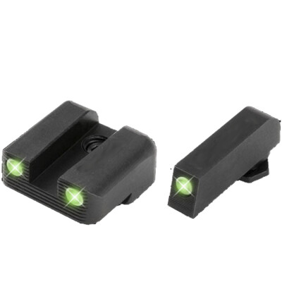 TRUGLO Glock 42/43 Sight Set Green Tritium