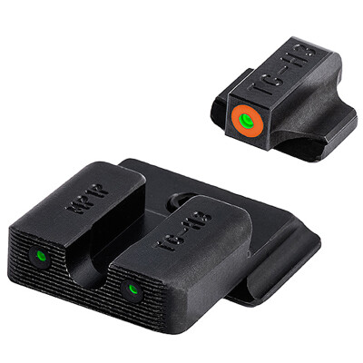 TRUGLO TRITIUM PRO Night Sights For S&W M&P Orange Front Sight Ring Green Sights