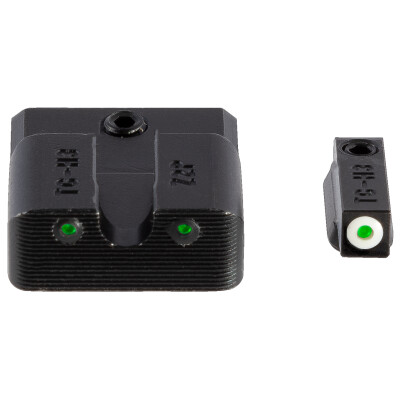 TRUGLO Tritium Pro Night Sights with White Focus Ring for S&W Shield 380 EZ Only