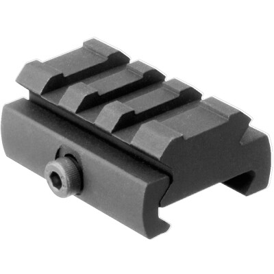AIM Sports AR-15 Riser Mount Low 1.6" Length 0.5" Rise Aluminum Black