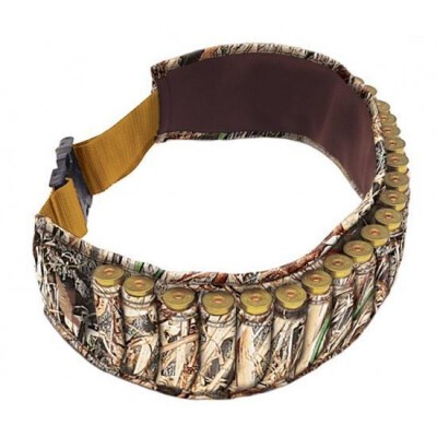 Allen Shotshell Belt Adjustable to 58" Holds 25 Rounds Neoprene Camo 2528