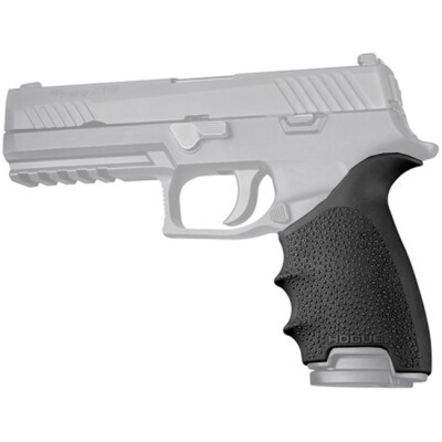 Hogue HandAll Beavertail Grip Sleeve Fits SIG Sauer P320 Full Sized Black