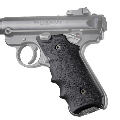 Hogue Ruger Mark IV Rubber Grip with Finger Grooves Black