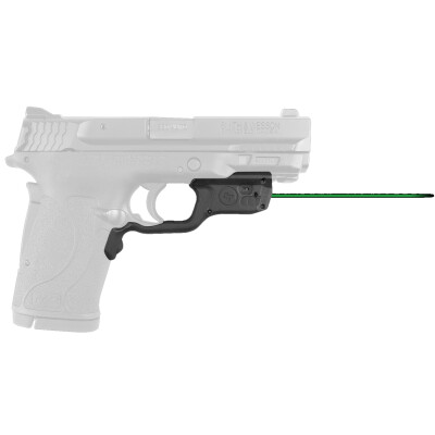Crimson Trace LG-459G Green LaserGuard For S&W Shield EZ/M&P22 Compact Models Front Activation Polymer Housing Matte Black