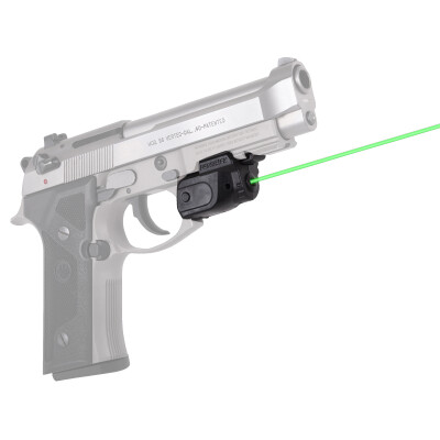 LaserMax Lightning Universal Rail Mounted Green Laser With GripSense Technology Matte Black Housing