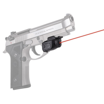 LaserMax Lightning Universal Rail Mounted Red Laser With GripSense Technology Matte Black Housing