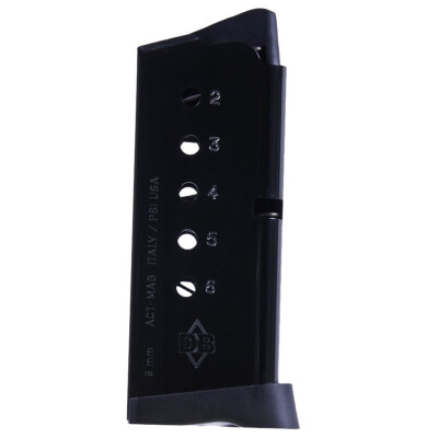 Diamondback Firearms DB9 Gen 4 9mm Luger 6 Round Magazine With Finger Extension Base Plate Black