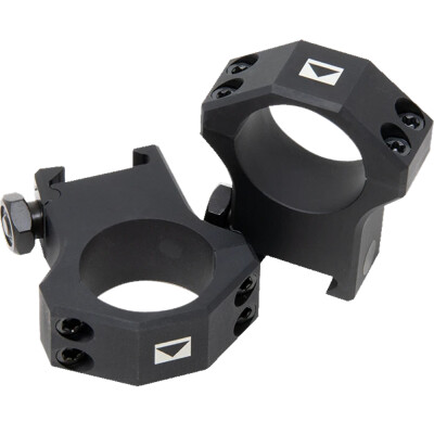 Steiner T-Series Precision Shooting Scope Rings with Bubble Level 30mm Diameter Medium Height Aluminum Black