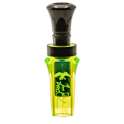 Duck Commander Pro Series Double Reed Acrylic Duck Call Chartreuse/Black