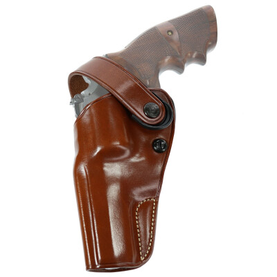 Galco DAO Belt Holster Fits S&W K-Frame 4" Revolver and Similar Left Hand Leather Tan