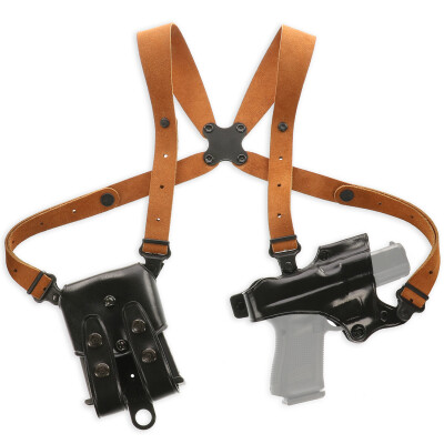 Galco Jackass Rig Shoulder System Beretta 92 and Similar Right Hand Leather Black