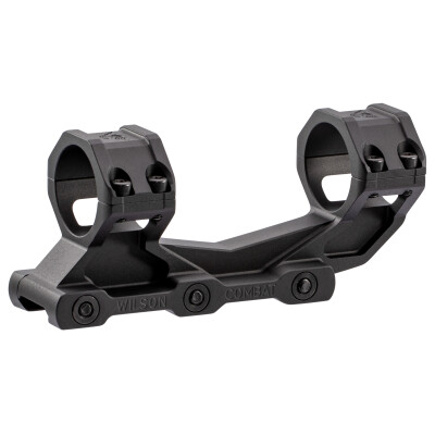 Wilson Combat V3 Ultralight Scope Mount 1" Billet One-Piece Cantilever AR-15 High Height Black Anodized Optic Mount TRLWM1
