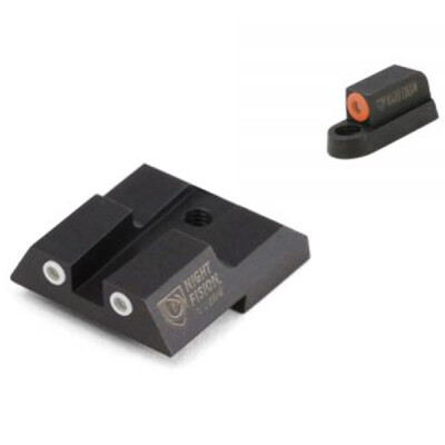 Night Fision Perfect Dot Tritium Night Sight CZ P-07/P-09 Orange Front Ring/White Ring Rear Green Tritium Black Housing