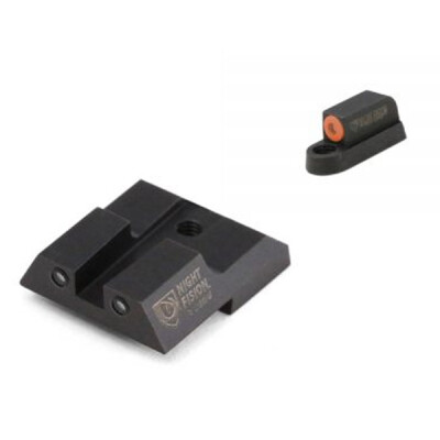 Night Fision Perfect Dot Tritium Night Sight CZ P-07/P-09 Orange Front Ring/Clear Ring Rear Green Tritium Black Housing