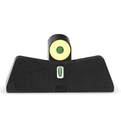 XS Sights DXT2 Big Dot Night Sights S&W M&P Shield Models Green Tritium Front With Yellow Ring/Tritium Stripe Rear Matte Black