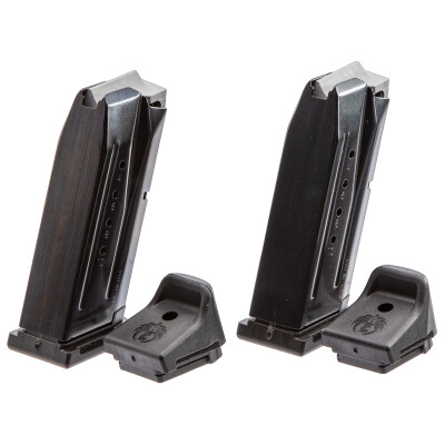 Ruger Security-9 Compact 10 Round Magazine 9mm Luger Alloy Steel Black Oxide Finish 2 Pack