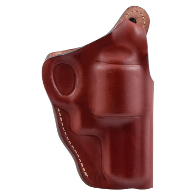 The Hunter Company Pro-High Ride Belt Holster With Thumb Break For Ruger Alaskan Right Hand Draw Top Grain Leather Brown