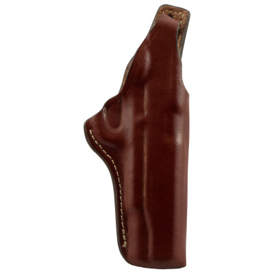 The Hunter Company Pro-High Ride Belt Holster With Thumb Break For Colt Government Right Hand Draw Top Grain Leather Brown