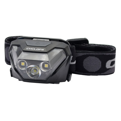 Cyclops HL500 Headlamp LED 500 Lumens AAA Push Button Polymer Black CYCHL500