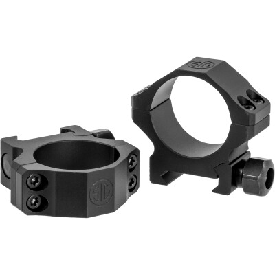 SIG Sauer Alpha 1 Tactical Two Piece Scope Mount 30mm Tube Diameter Low Height 6061-T6 Aluminum Matte Black