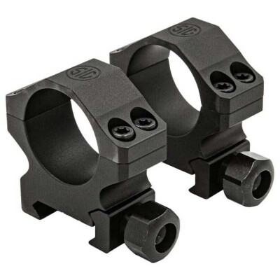 SIG Sauer Alpha 1 Tactical Two Piece Scope Mount 1" Tube Diameter Extra High Height 6061-T6 Aluminum Matte Black