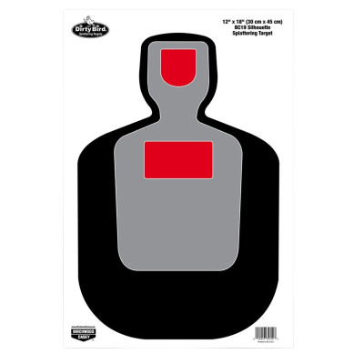 Birchwood Casey Dirty Bird 12 X 18 BC-19 Silhouette Reactive Tagboard Target Indoor/Outdoor 100 Pack