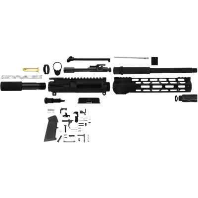 TacFire Complete AR-15 Pistol Build Kit Chambered in 300 AAC Blackout Black Parkerized Finish