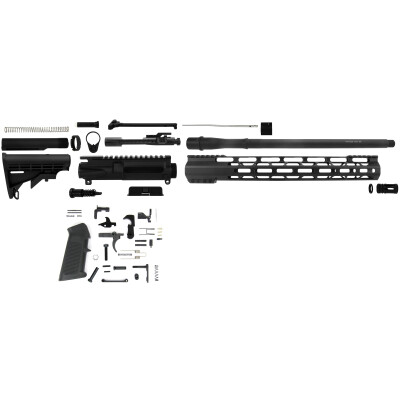 TacFire AR-15 Complete Rifle Build Kit .300 AAC Blackout 16" Barrel Lower Parts Kit Matte Black Finish