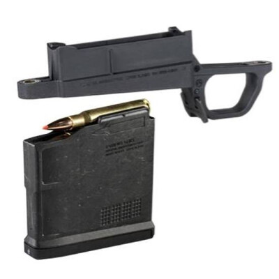 Magpul Bolt Action Magazine Well Kit For Magpul Hunter Remington 700 Stocks Long Action 5 Round Detachable Box Magazine Matte Black