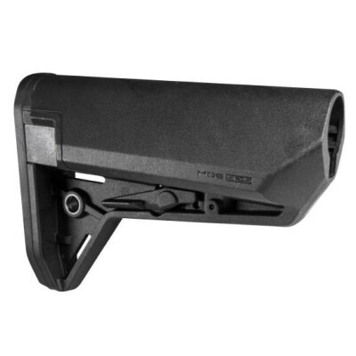 Magpul MOE SL-S AR-15 Carbine Stock Mil-Spec Diameter Compact Storage Compatible Ambidextrous Release Latch Polymer Matte Black