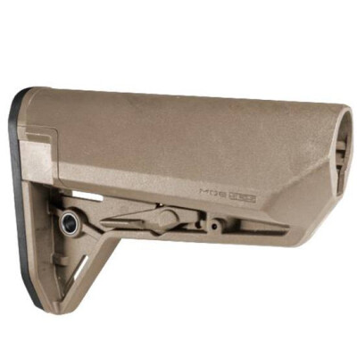 Magpul MOE SL-S AR-15 Carbine Stock Mil-Spec Diameter Compact Storage Compatible Ambidextrous Release Latch Polymer Matte Flat Dark Earth