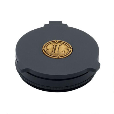 Leupold Alumina Flip-Up Lens Cover VX-6 Objective Lens 56mm Diameter Magnetic Catch Machined Aluminum Construction Matte Black Finish