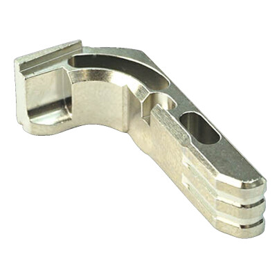 Cross Armory Extended Magazine Catch for Glock Gen 1-3 Aluminum Silver
