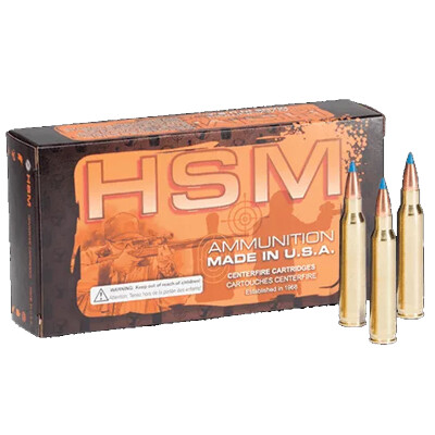 HSM Varmint .243 Win Ammunition 20 Rounds 75 Grain Hornady V-Max 3300 fps