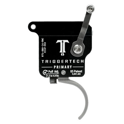 Trigger Tech Remington 700 Primary Drop In Replacement Trigger Left Hand/Bolt Release/Curved Lever Stainless Steel Finish