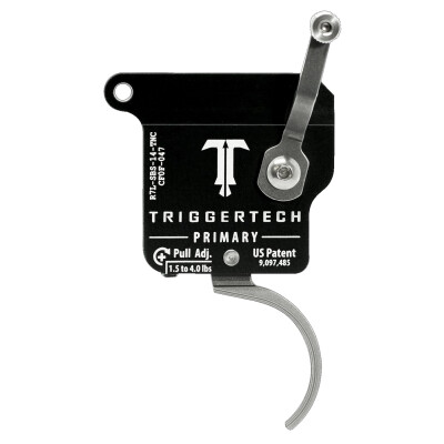 Trigger Tech Remington 700 Primary Drop In Replacement Trigger Left Hand/No Bolt Release/Curved Lever Stainless Steel Finish