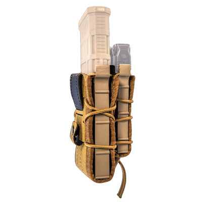 HSGI Double Decker TACO Single Rifle and Single Pistol Mag Pouch Belt Mount Coyote Brown