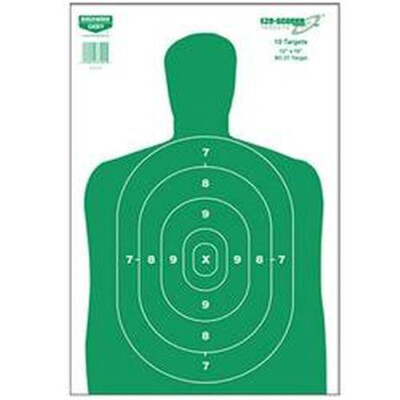 Birchwood Casey EZ-Scorer Paper Targets Green 12"x18" 10 Pack 37204