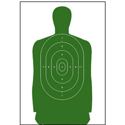 Action Target B-27S Standard Target 23" x 45" Paper Green 100 Pack