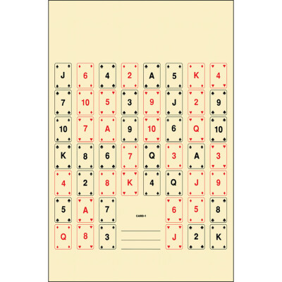 Action Target Playing Card Target 22.5"x24" 100 Count