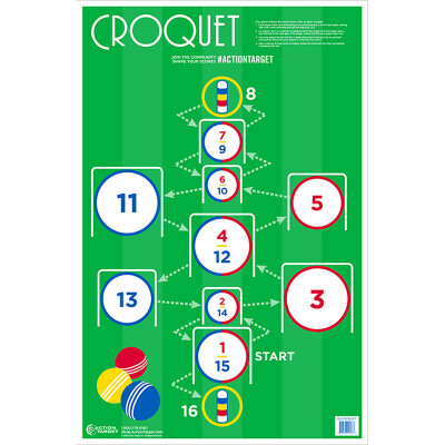 Action Target CroquetPaper Target 23"x35" 100 Count