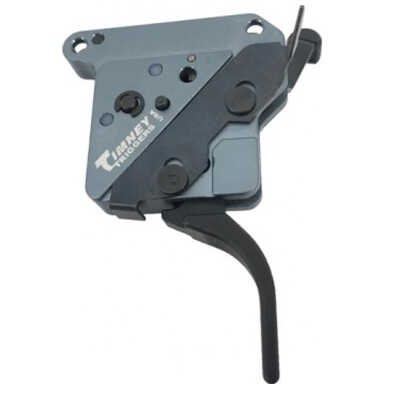 Timney Trigger Remington 700 "The Hit" Trigger Drop In Replacement Trigger Adjustable Pull Weight Straight Trigger Shoe Aluminum Housing Black Finish