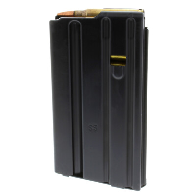 C-Products Defense Duramag AR-15 20 Round Magazine .223 Remington/5.56 NATO No Tilt Follower Stainless Steel Black