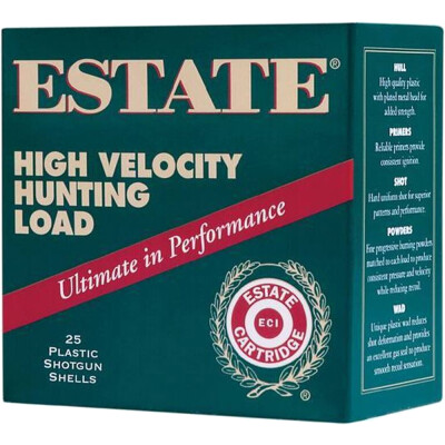Estate High Velocity Hunting 28 Gauge Ammunition 25 Rounds 2-3/4" #6 Lead 3/4oz