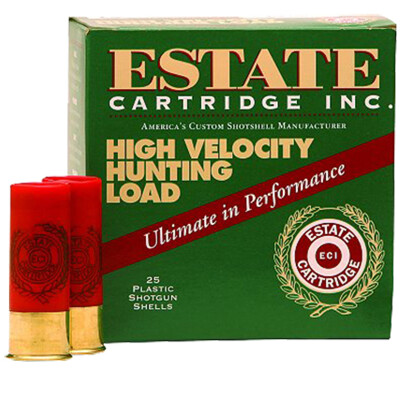 Estate High Velocity Hunting 28 Gauge Ammunition 25 Rounds 2-3/4" #7.5 Lead 3/4oz