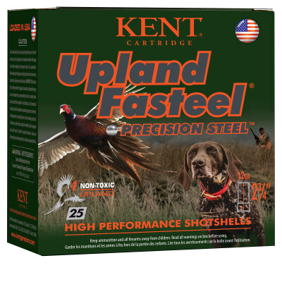 Kent Upland Fasteel 12 Gauge Ammunition 25 Rounds 2-3/4" #5 Steel
