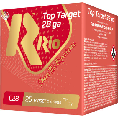RIO Top Target 28 Gauge Ammunition 25 Rounds 2-3/4" #9 Lead 3/4oz