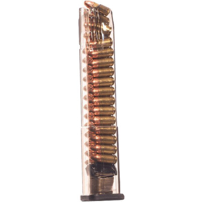 Elite Tactical Systems, Smith & Wesson M&P9, 9MM Magazine, 30 Rounds, Polymer, Translucent