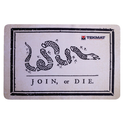 TekMat Gun Accessories Join or Die 17" Gun Cleaning Mat Gray