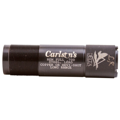 Carlson's Remington Rem Choke 12 Gauge Delta Waterfowl Extended Choke Tube LR Choke Stainless Steel Black Finish